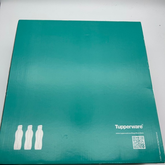 Tupperware Eco Bottle Set‎ 760ml 3 Piece Flip Top Lid New In Box Colors - Picture 7 of 8